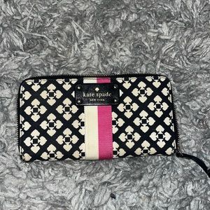 Kate Spade Pink and Black Wallet
